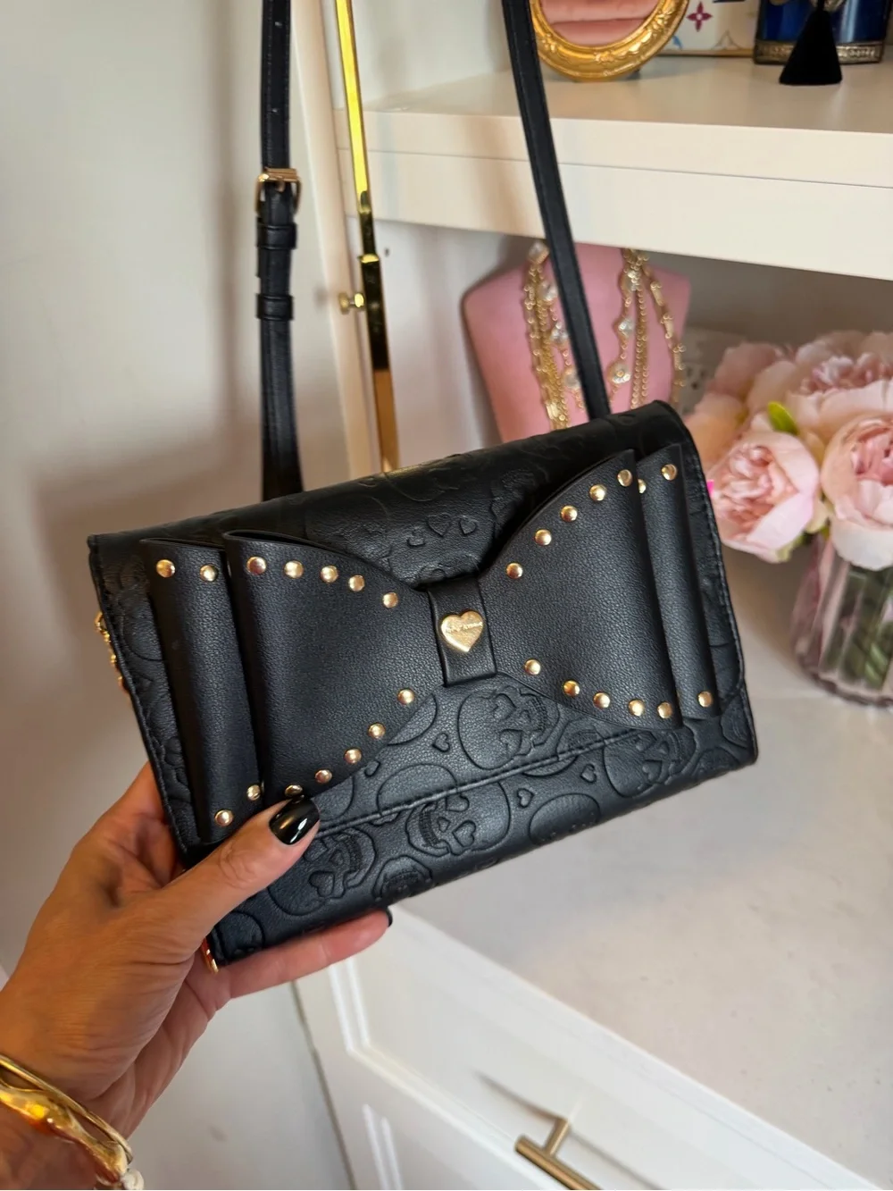 Betsey Johnson structured crossbody